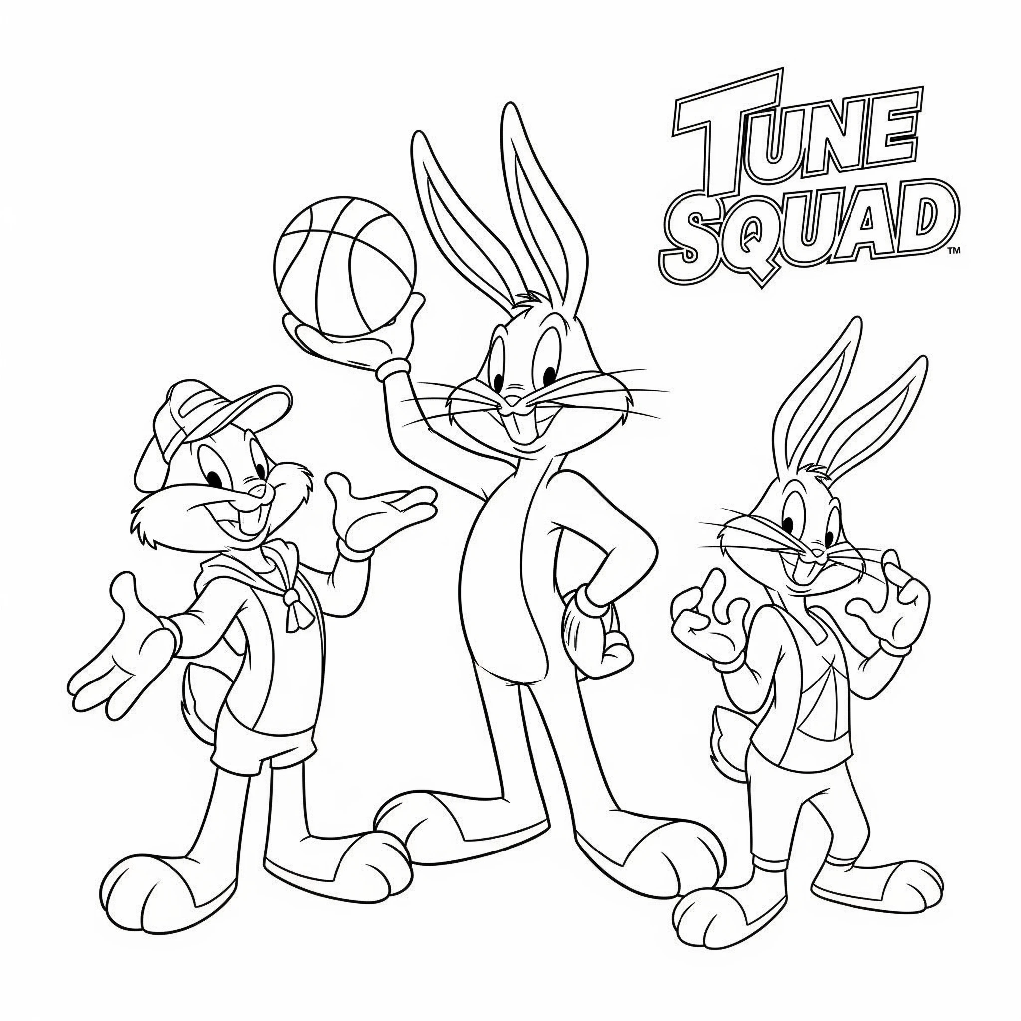 coloriage Space Jam pour enfants à imprimer