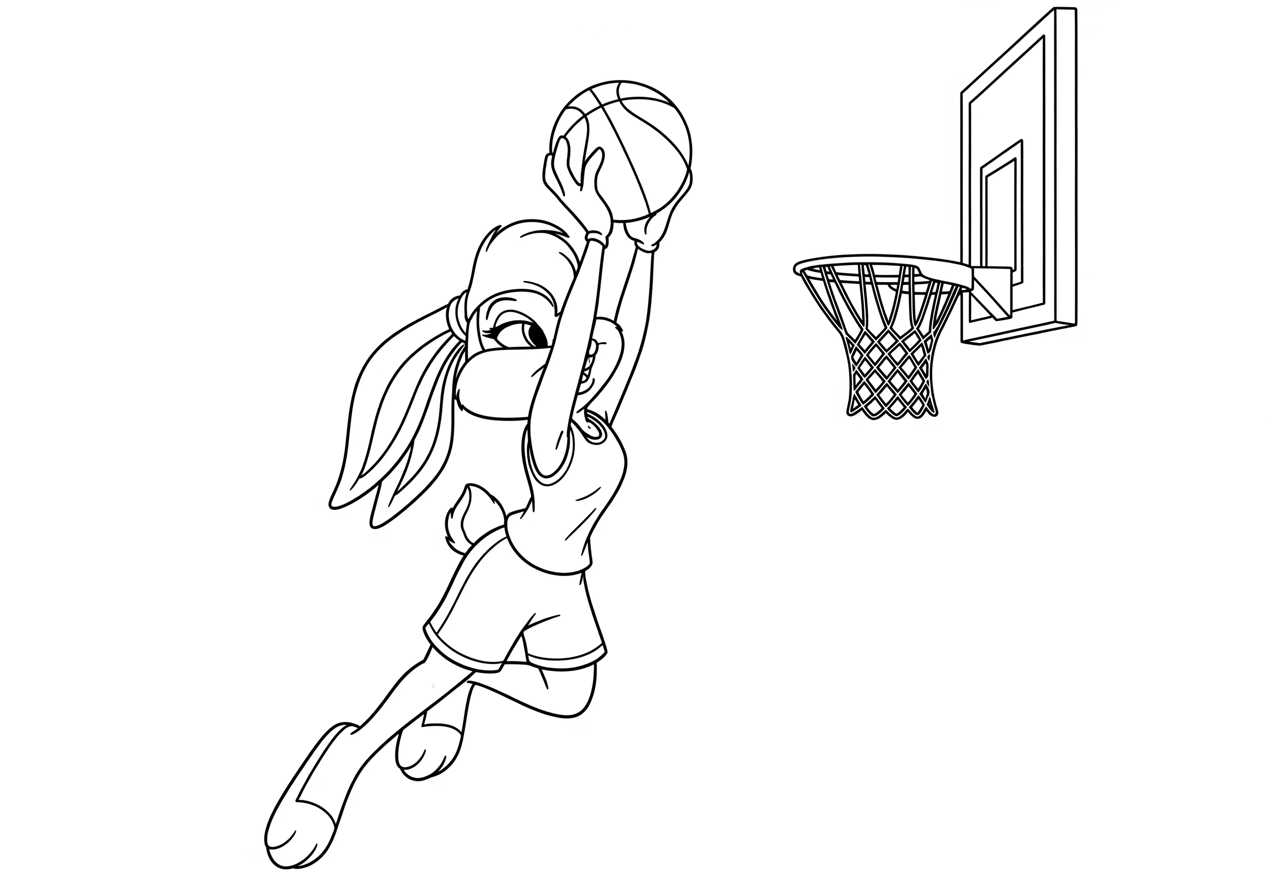 coloriage Space Jam pour enfants à télécharger
