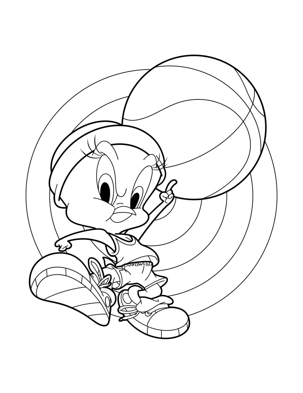 coloriage Space Jam à imprimer pdf gratuit 1
