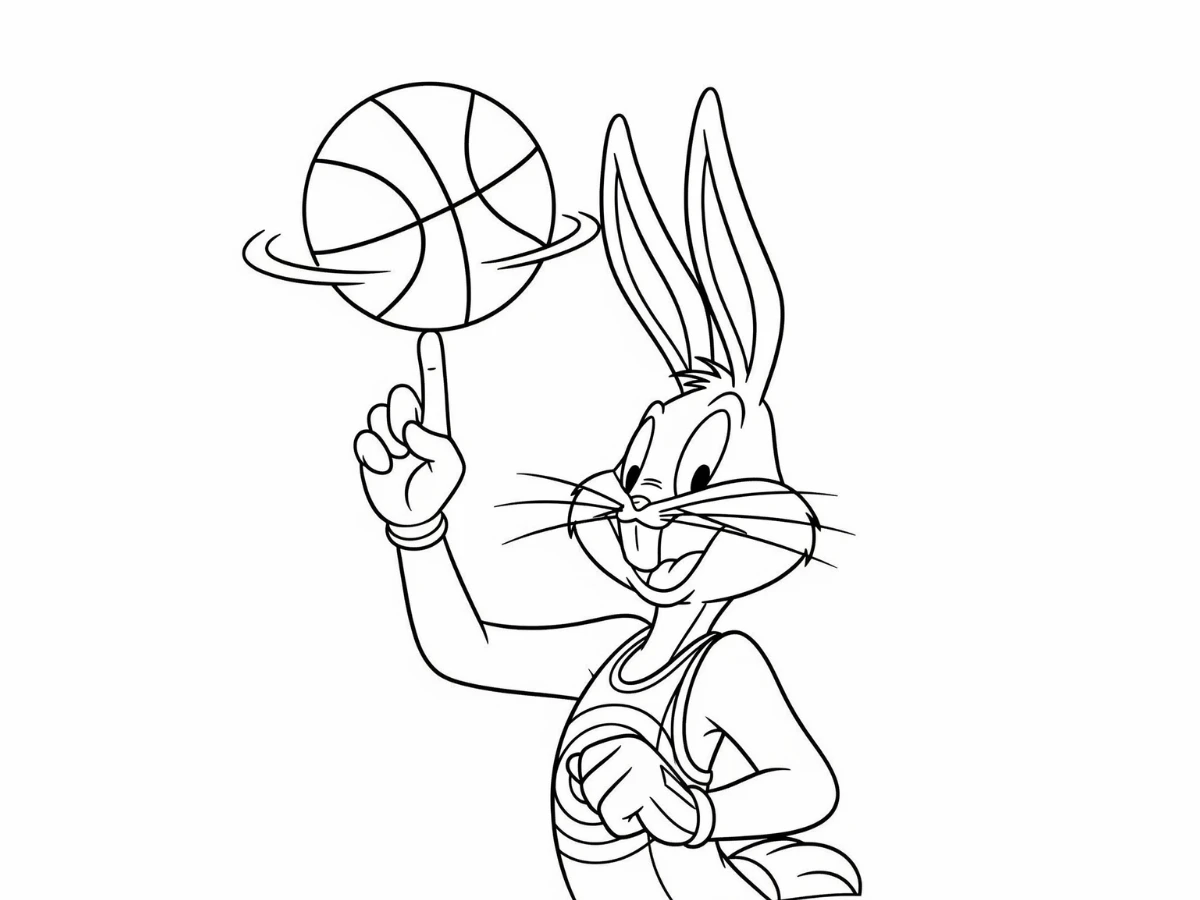 coloriage Space Jam à imprimer pdf gratuit
