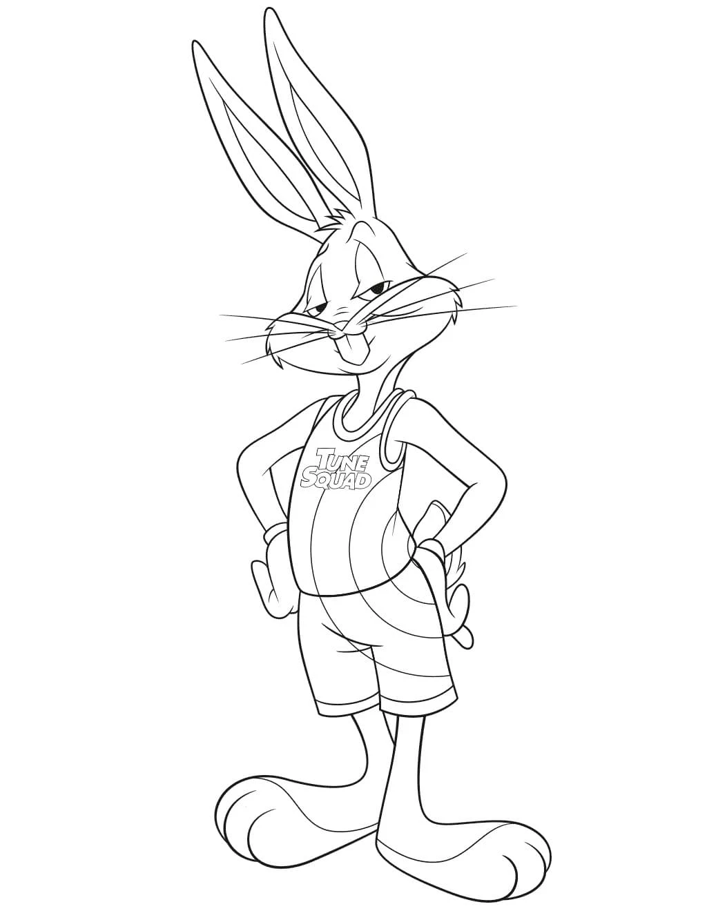 image pour coloriage Space Jam enfant