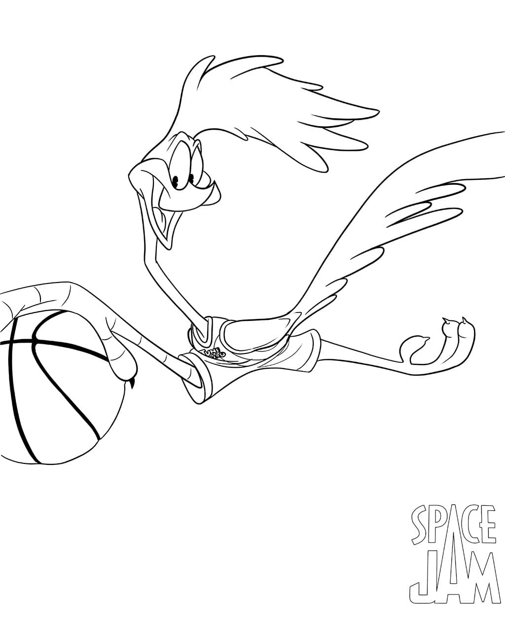 coloriage Space Jam pour enfants à télécharger 1