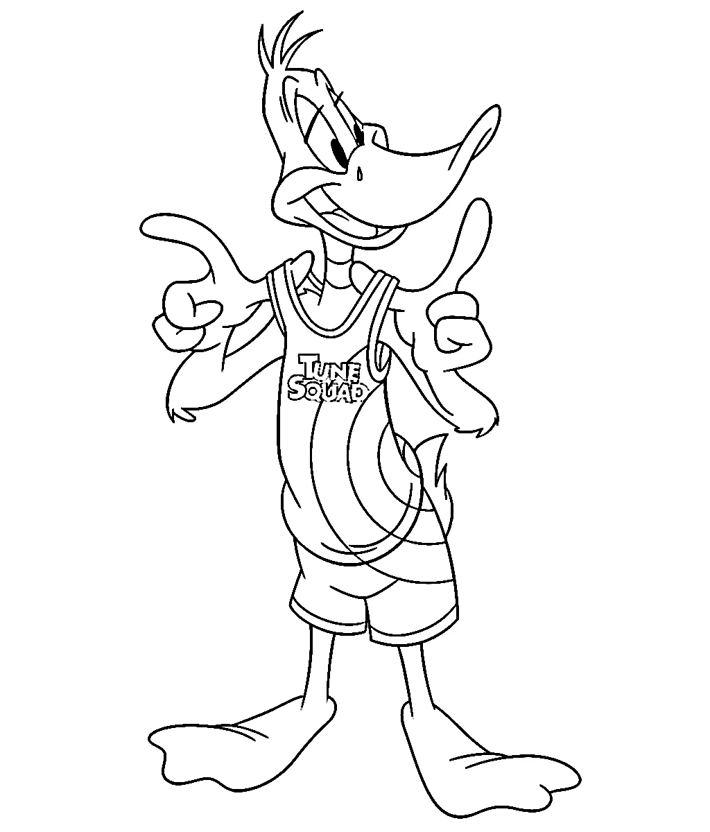 coloriage Space Jam pour enfant de 2 ans