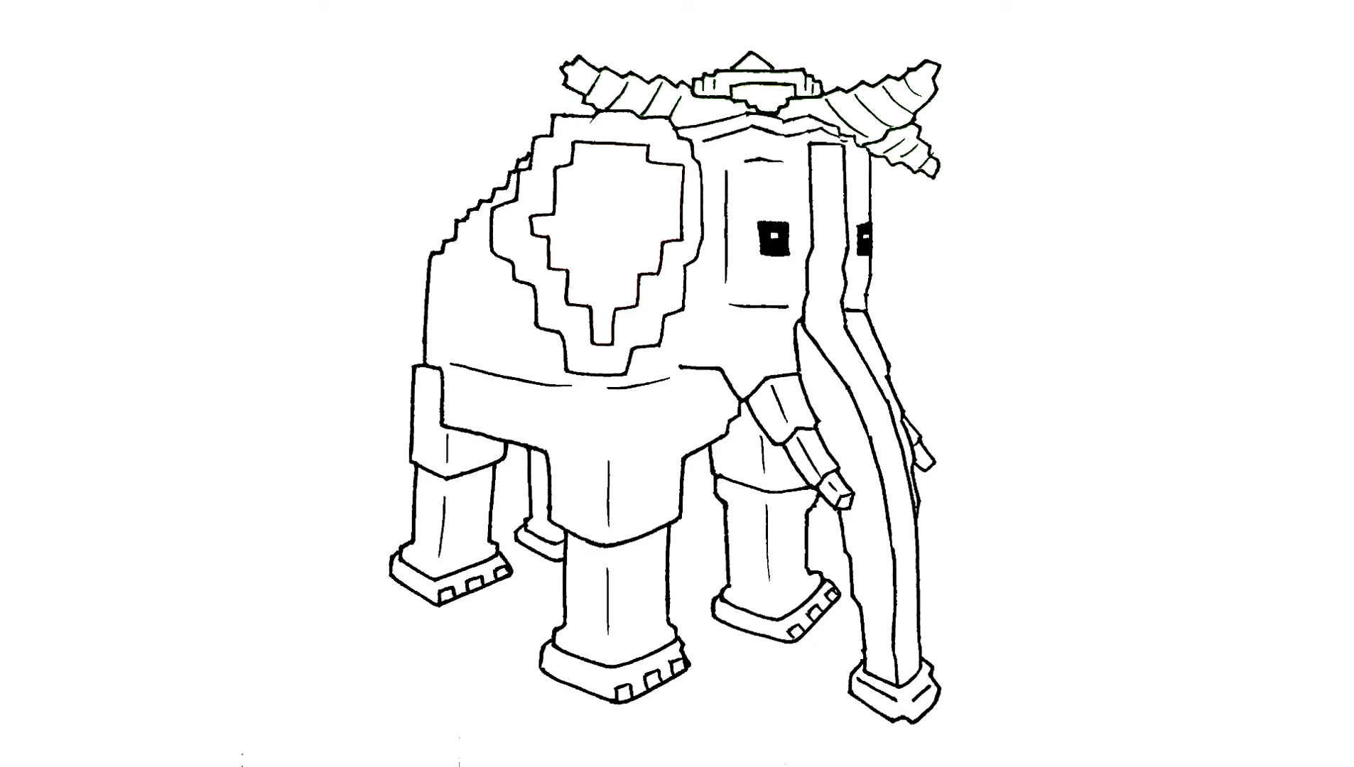 coloriage Strawberry Elephant a imprimer gratuitement 1