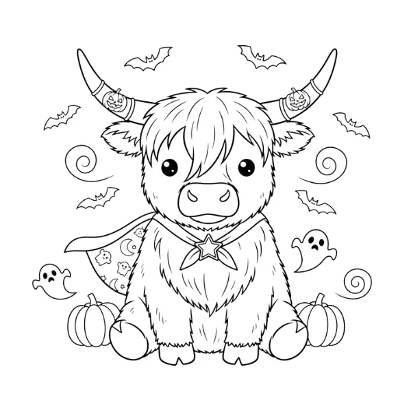 Vache des Highlands Halloween thumbnail
