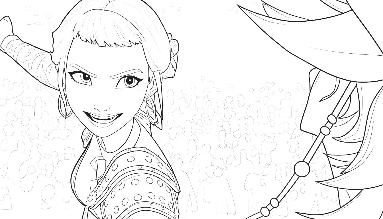 coloriage Zoey à imprimer pdf gratuit