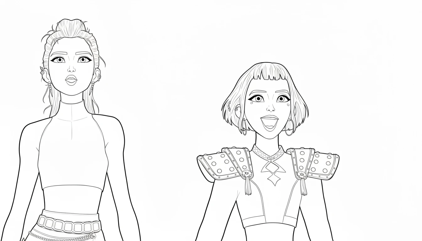 coloriage Zoey à imprimer pour enfant de 2 ans