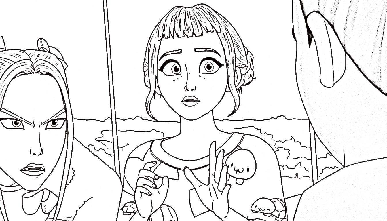 coloriage Zoey pour enfants a imprimer