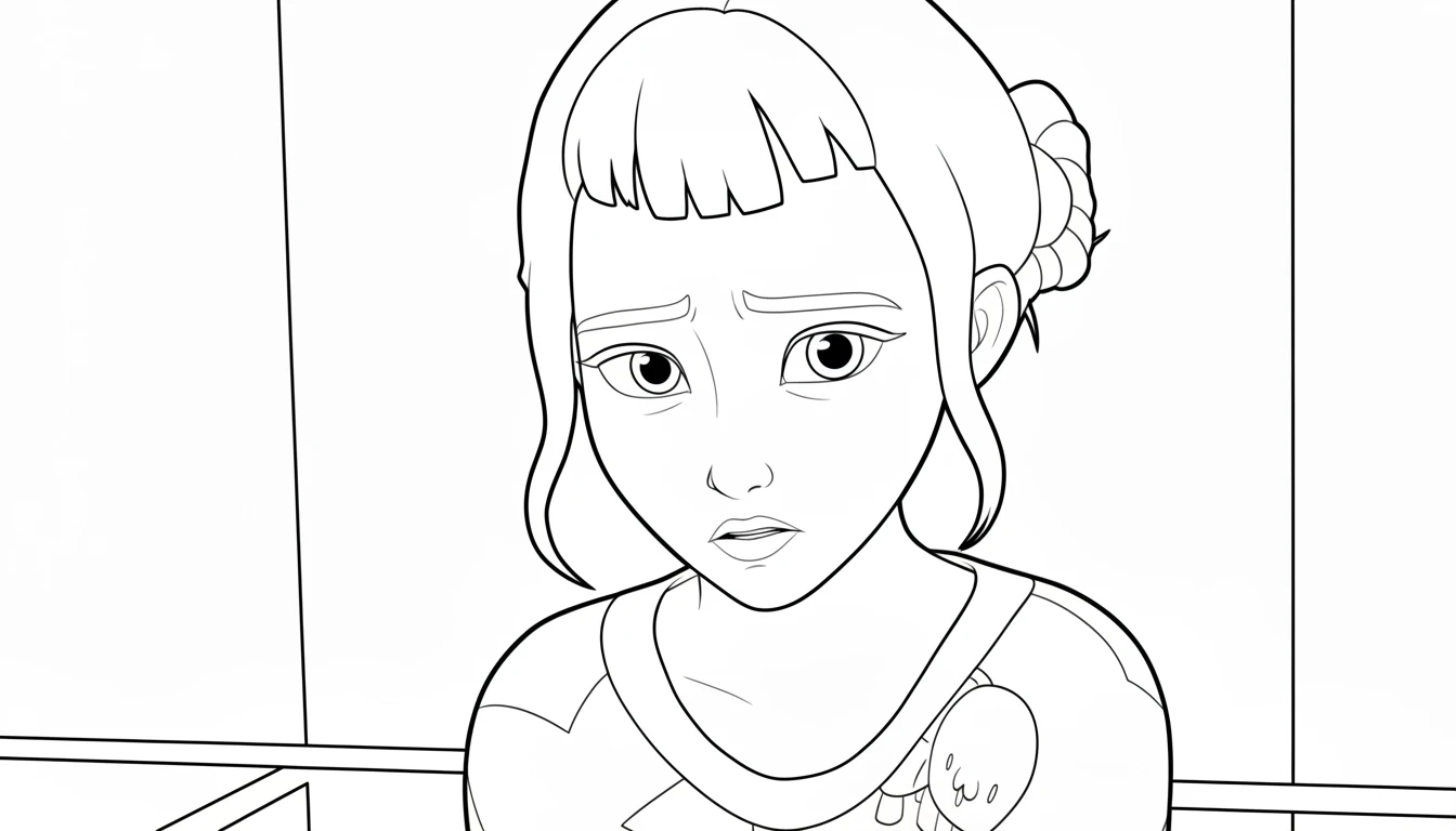 coloriage Zoey à imprimer kawaii