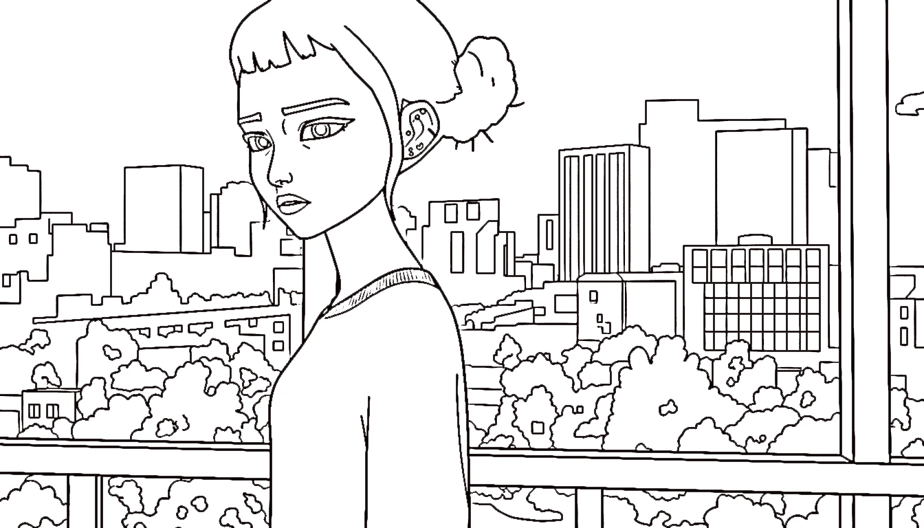 coloriage Zoey a colorier en ligne gratuitement