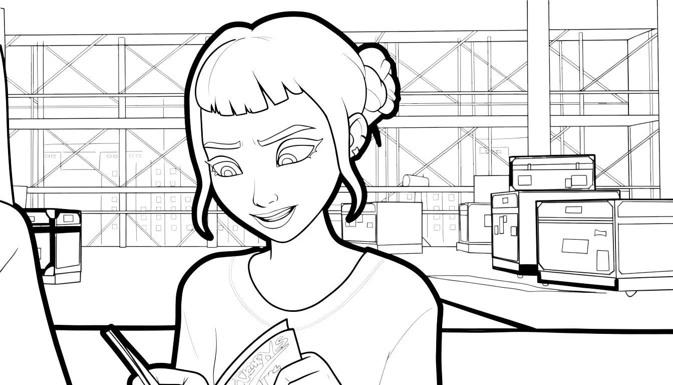 coloriage Zoey a telecharger 1