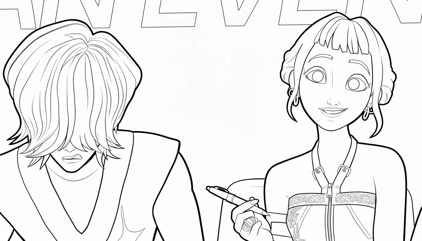 coloriage Zoey a imprimer gratuitement
