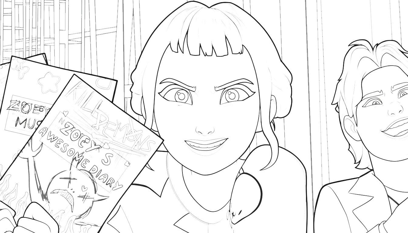 a imprimer coloriage Zoey gratuit
