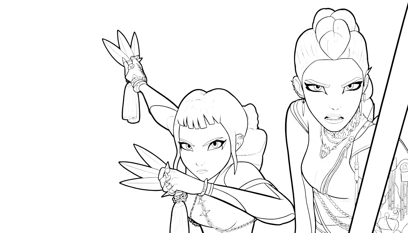coloriage Zoey et decoupage