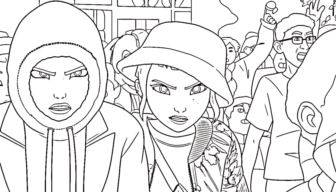 coloriage Zoey a imprimer pour enfant de 4 ans
