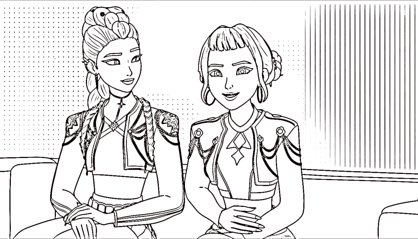 coloriage Zoey en ligne 1