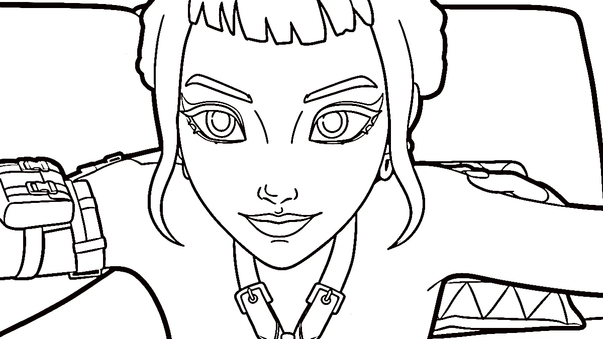 image pour coloriage Zoey enfant