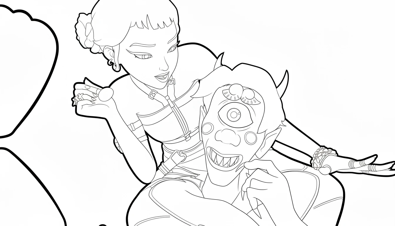 coloriage Zoey à imprimer a4