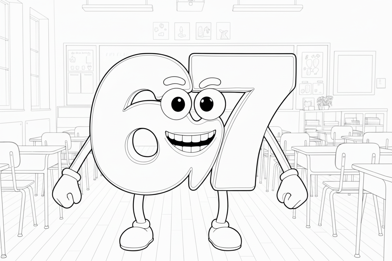 coloriage 67 brainrot et decoupage a imprimer gratuit