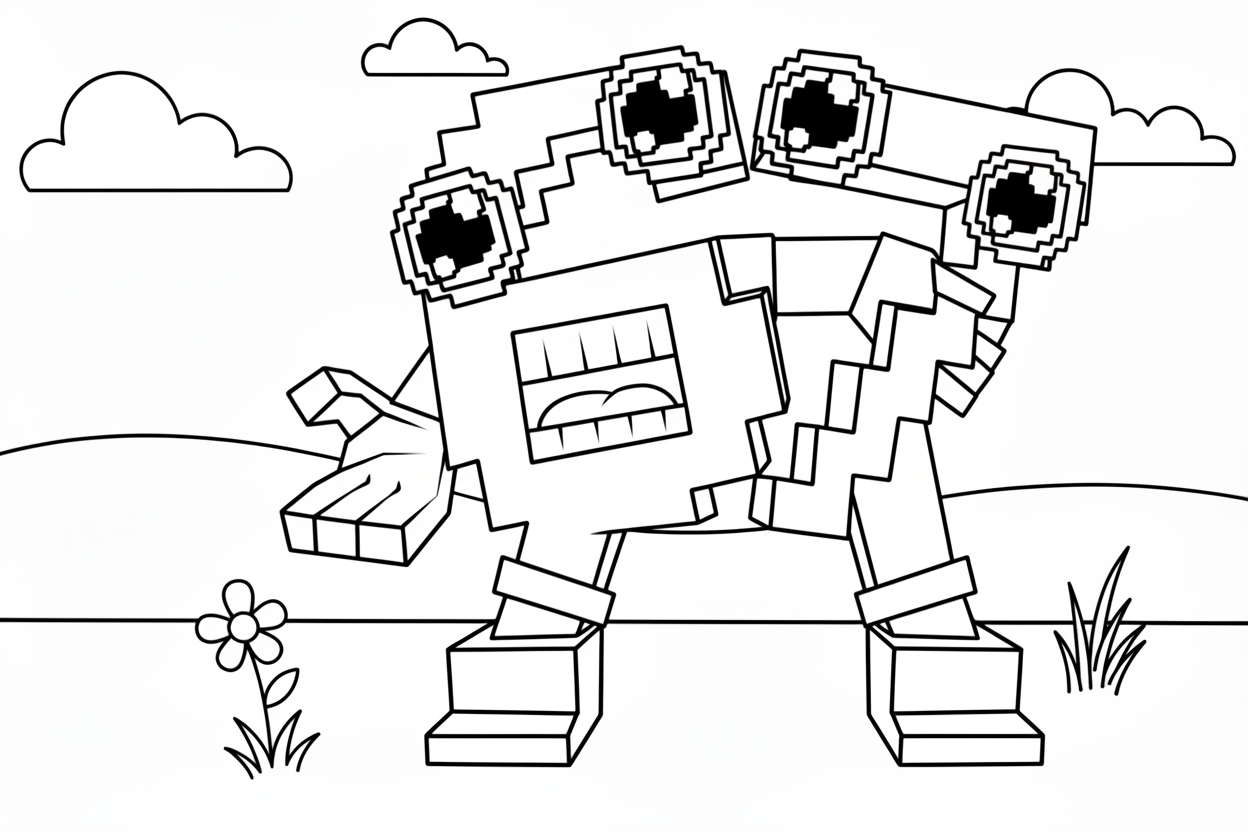 coloriage 67 brainrot updated à imprimer gratuit