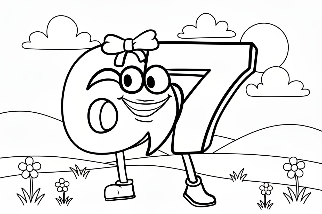 coloriage 67 brainrot updated à imprimer gratuitement pdf