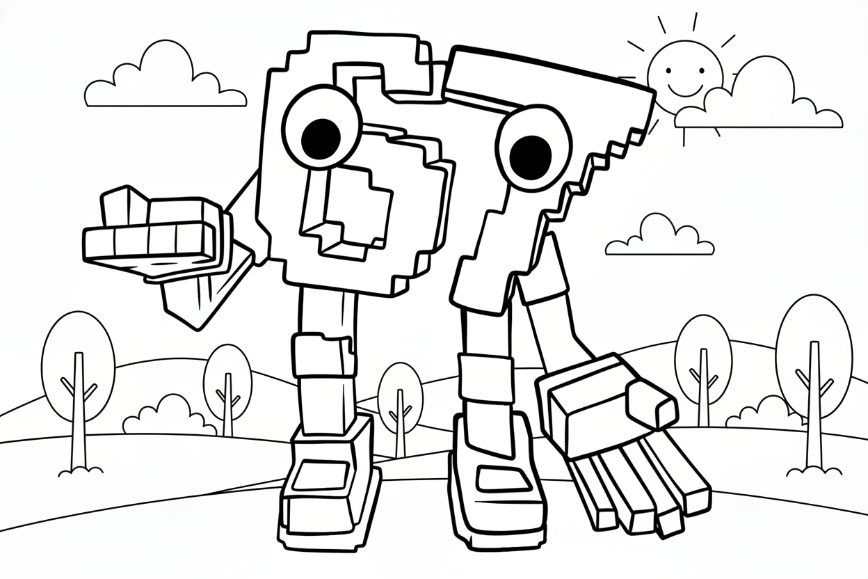 coloriage 67 brainrot updated à imprimer pour enfant de 8 ans