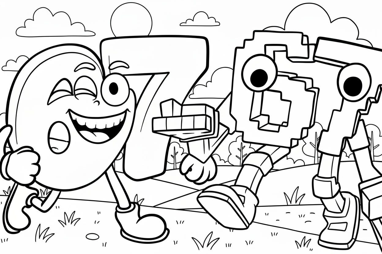 coloriage 67 brainrot updated pour enfants à imprimer