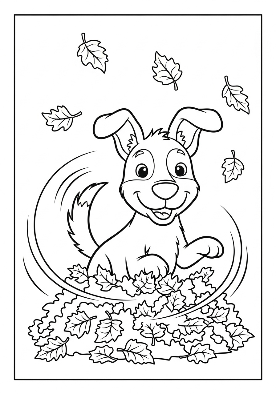 coloriage Automne update pour enfants