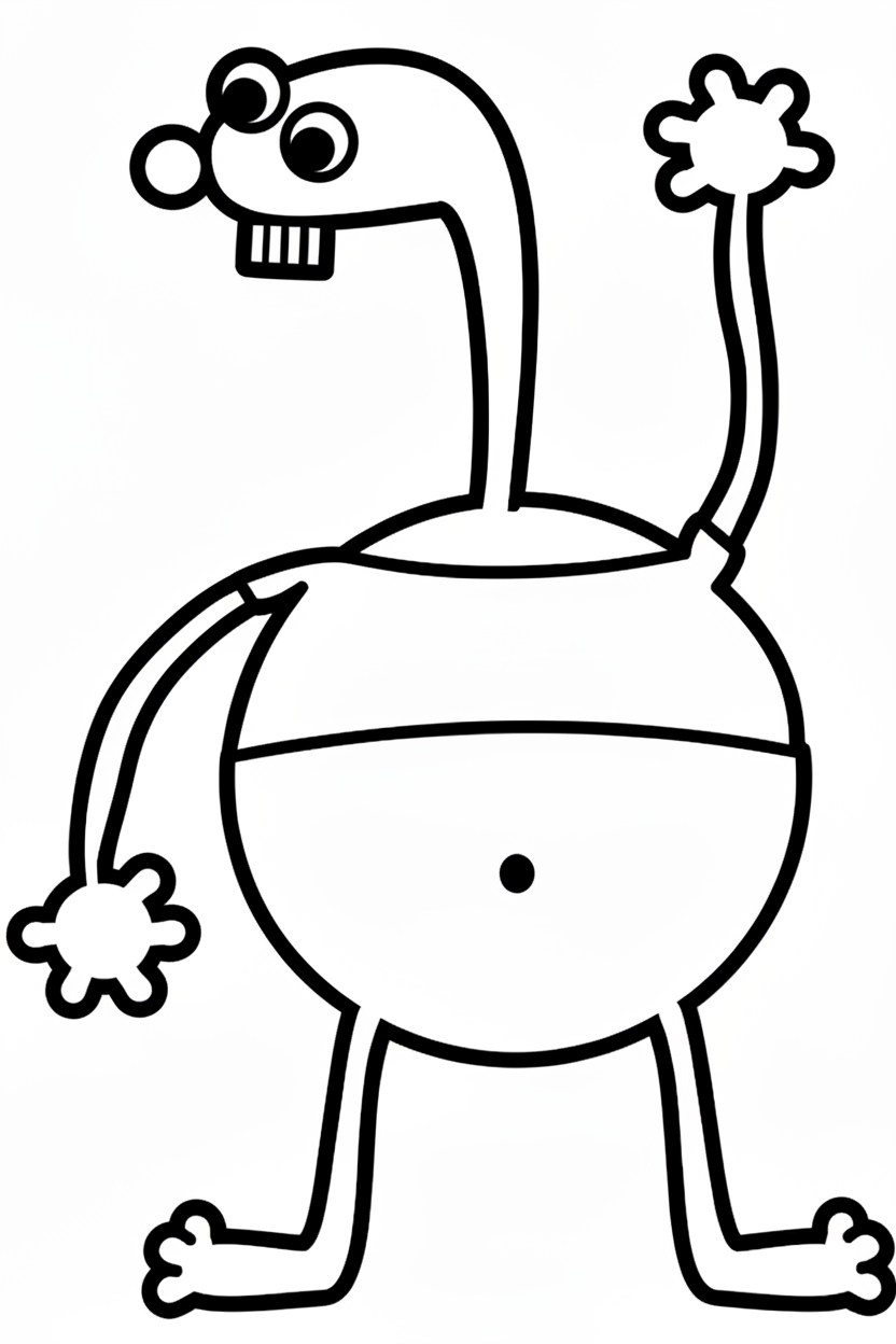 coloriage Garten of Banban update et apprentissage