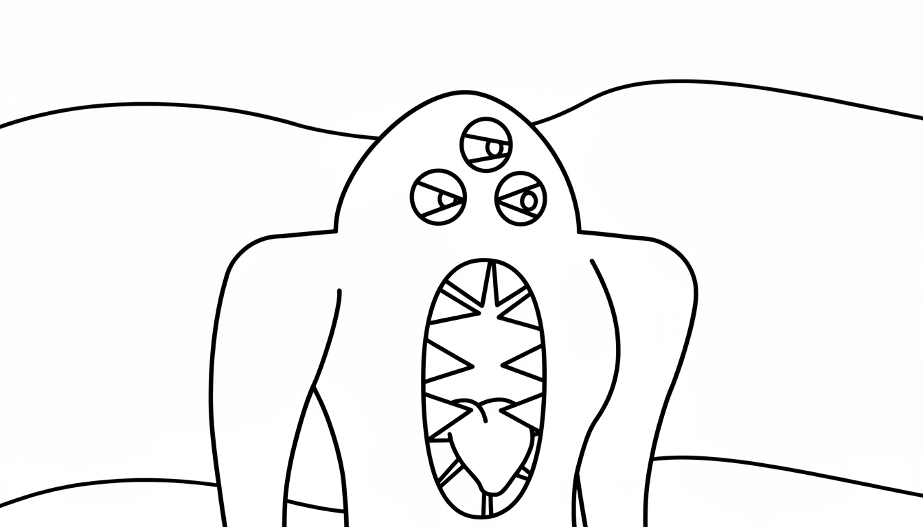 coloriage Garten of Banban update à imprimer pour enfant de 2 ans