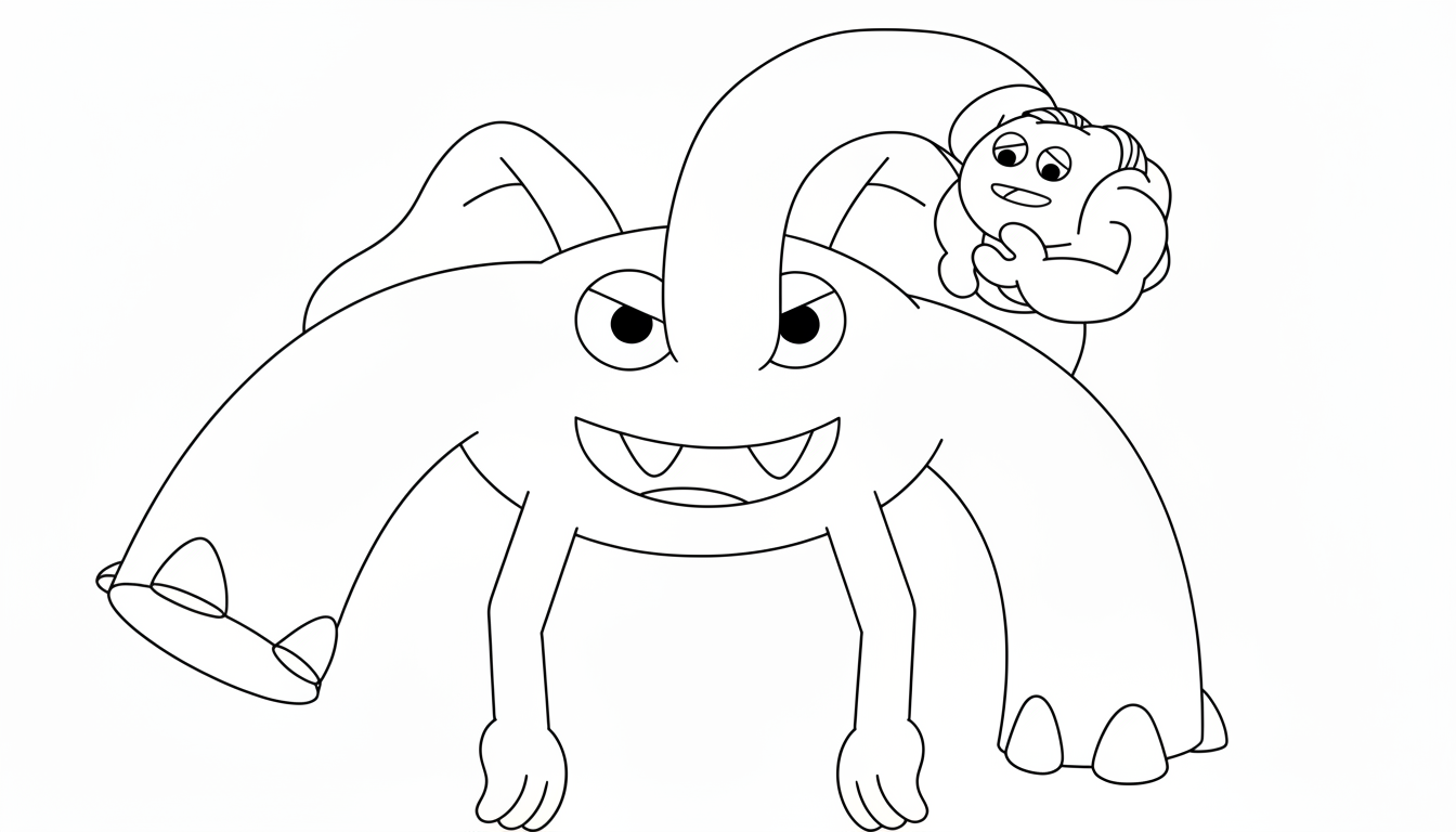 coloriage Garten of Banban update à imprimer pdf gratuit
