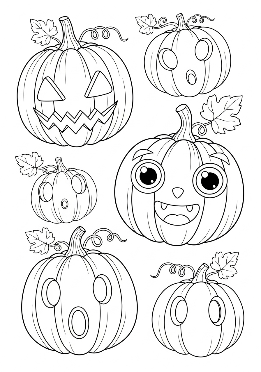 coloriage Halloween update à imprimer
