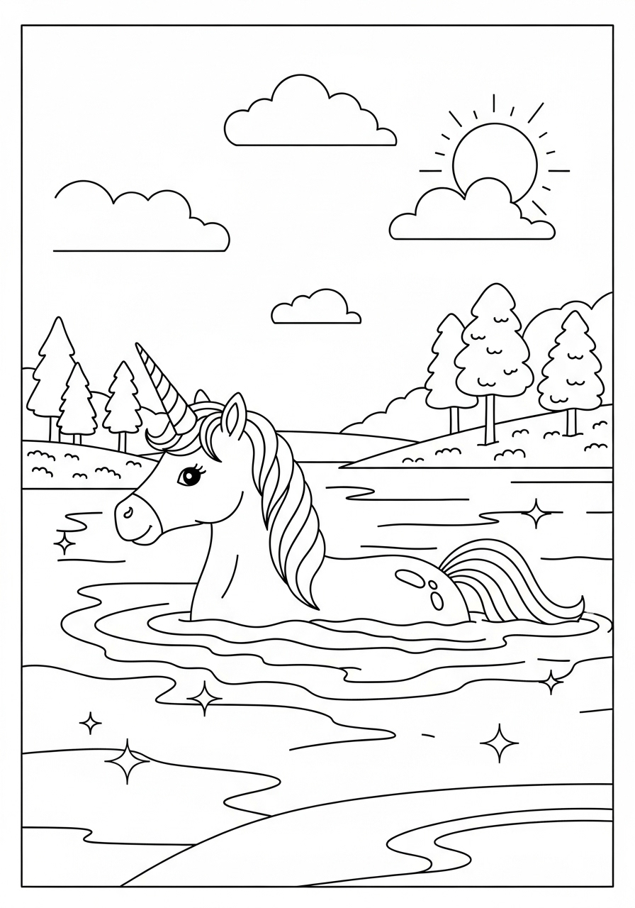 coloriage Licorne update et dessins