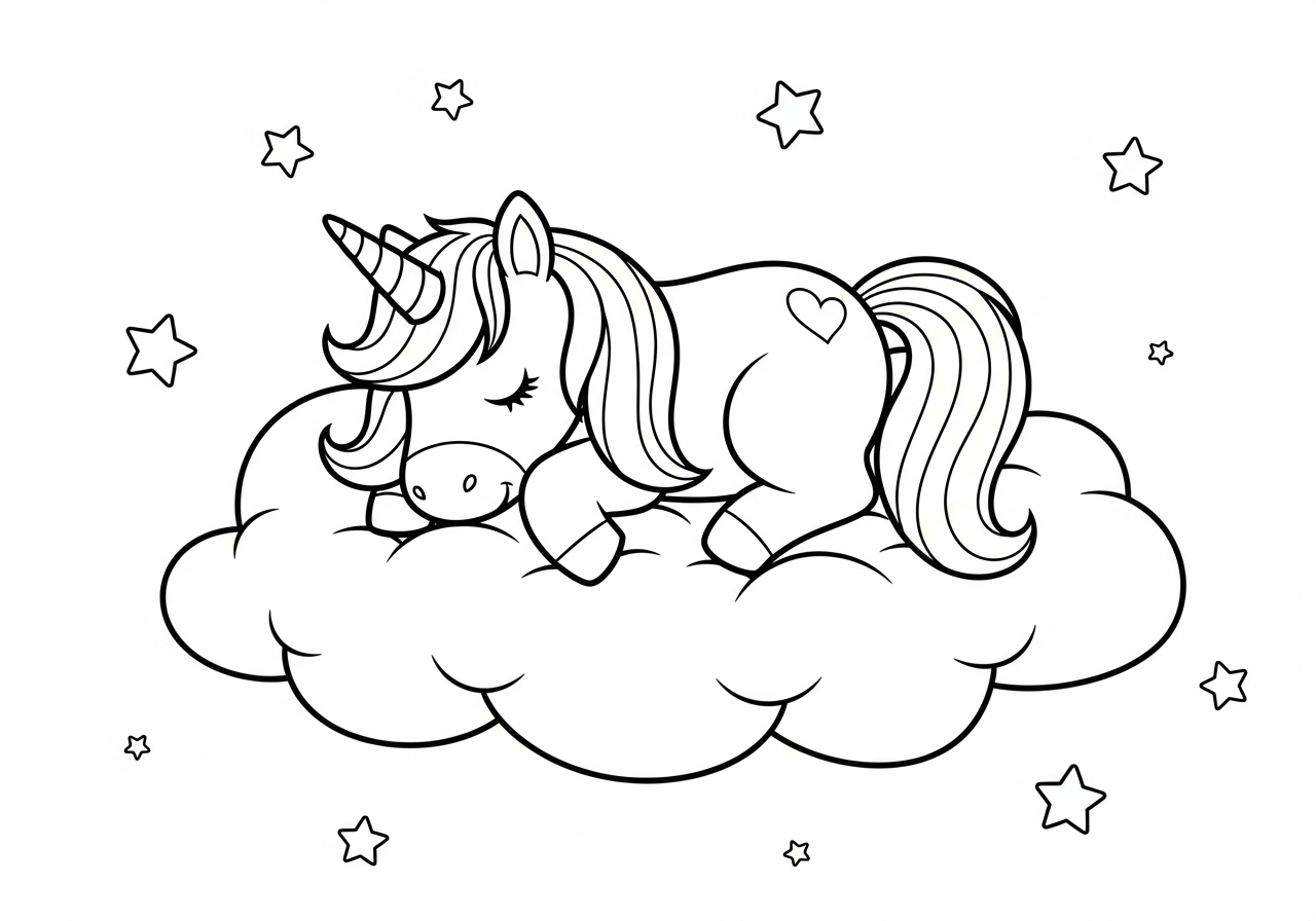 coloriage Licorne update et dessins 1