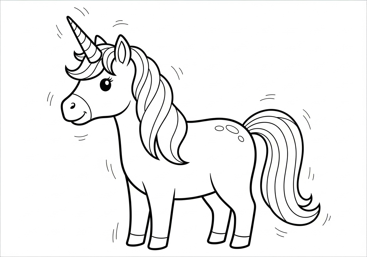 coloriage Licorne update à imprimer pdf