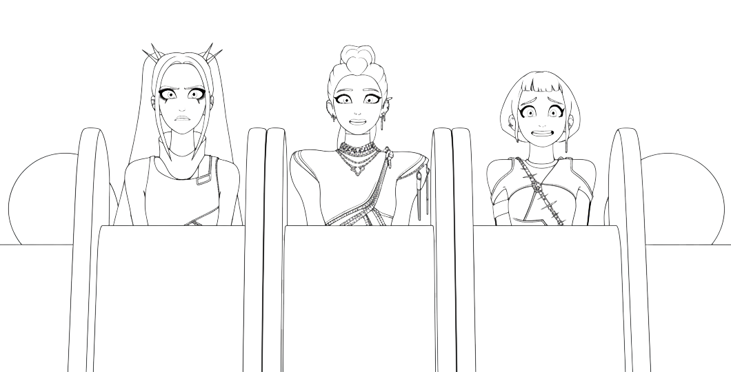 imprimer coloriage Mira KPOP gratuit