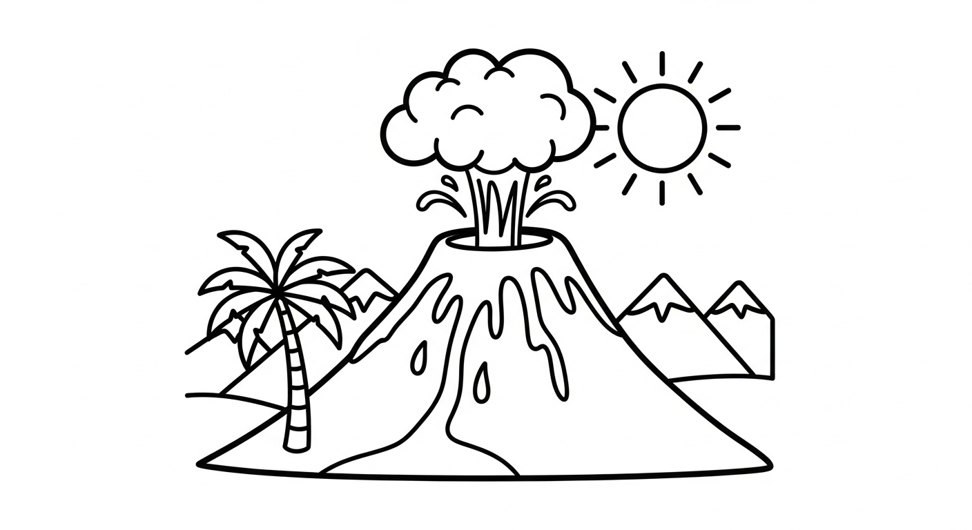 coloriage Paysage update pour primaire