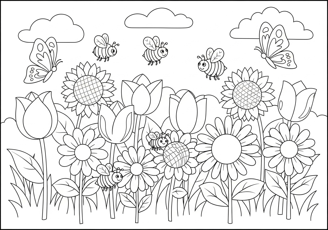 coloriage Paysage update a colorier en ligne