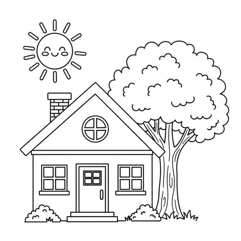Coloriage Paysage