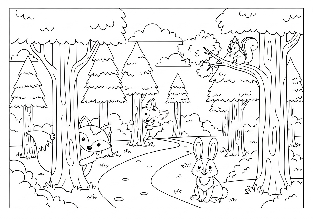 a imprimer coloriage Paysage update gratuit