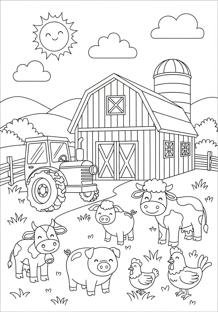 coloriage Paysage update et decoupage a imprimer gratuit