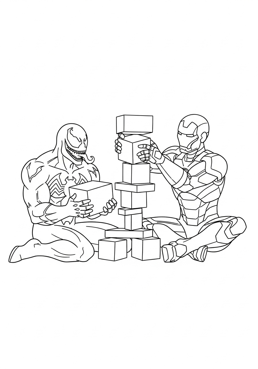 coloriage Venom update a dessiner et imprimer
