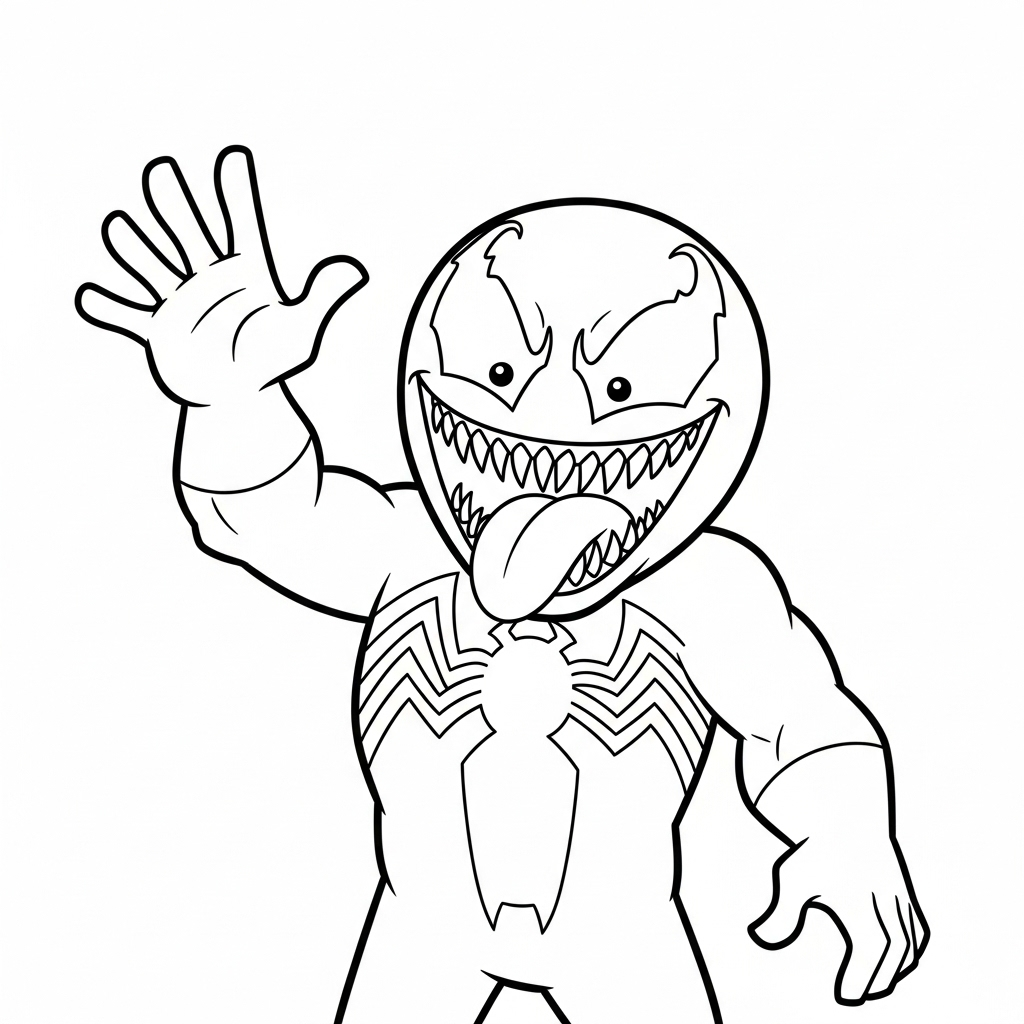 imprimer coloriage Venom update gratuit