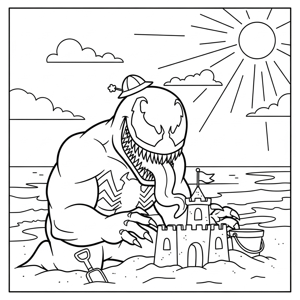 coloriage Venom update gratuit