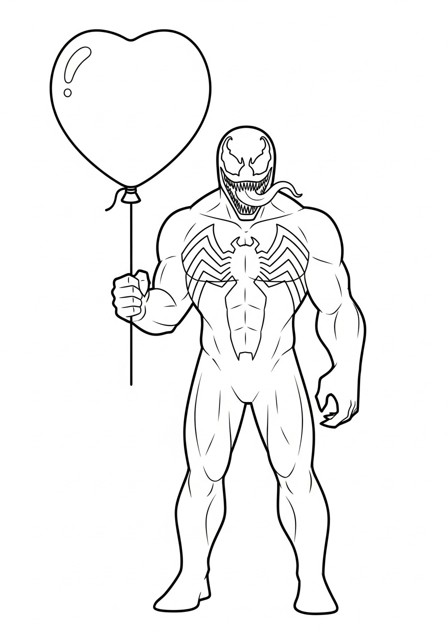 coloriage Venom update et decoupage