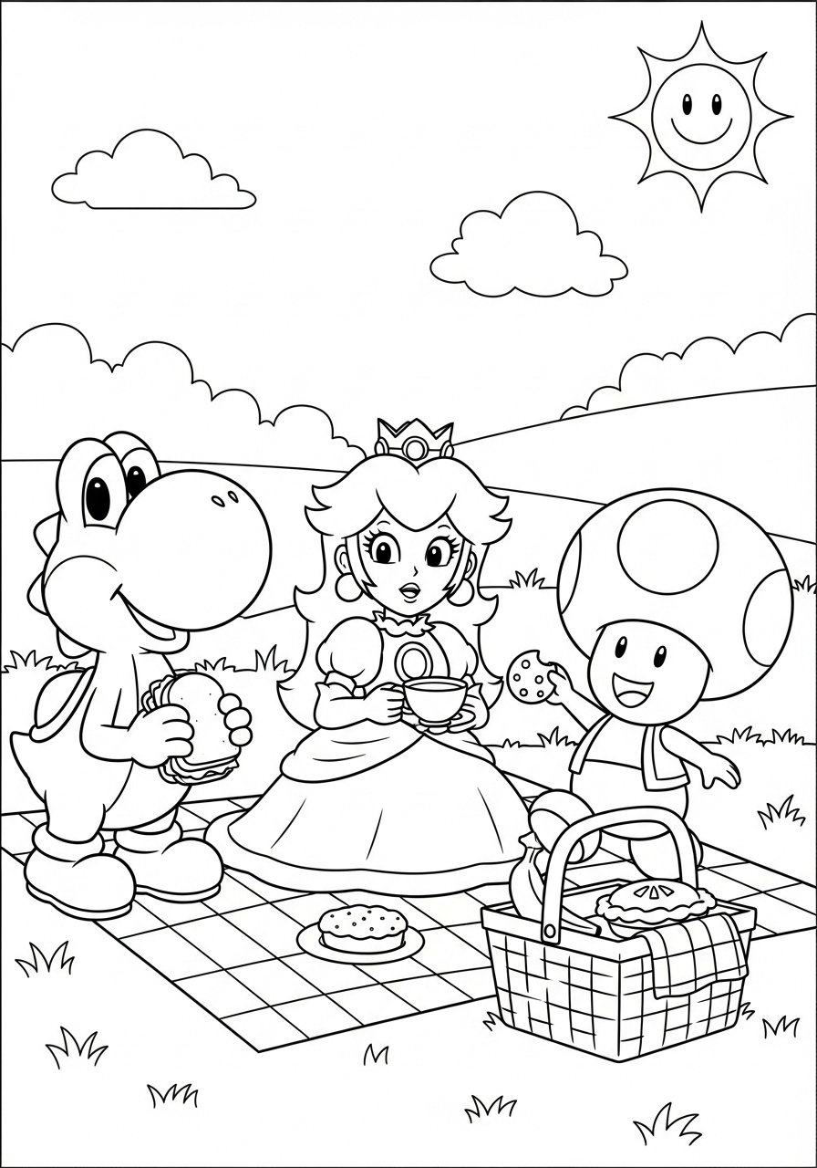 coloriage Yoshi update et dessins