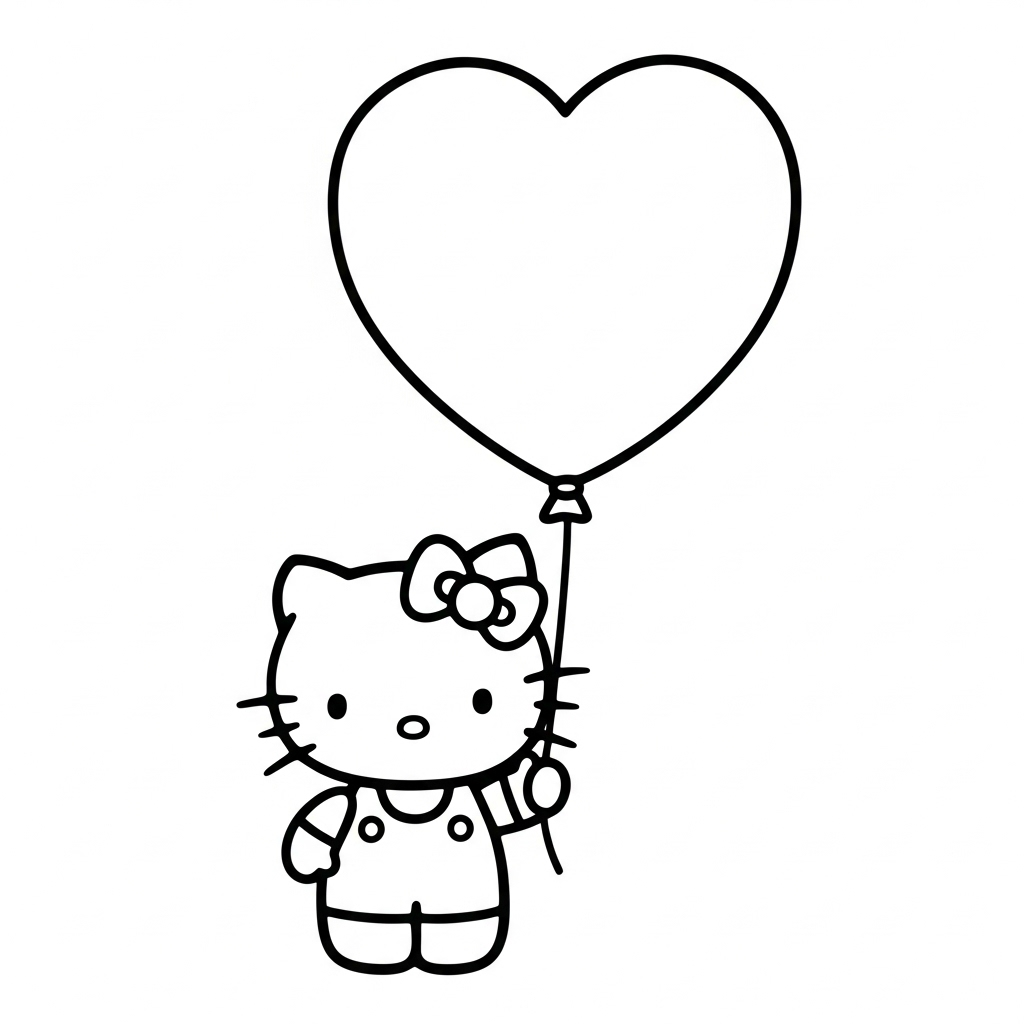 coloriage hello Kitty update educatif pour enfant