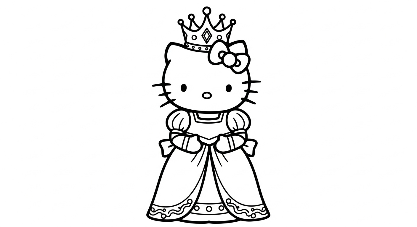 coloriage hello Kitty update et apprentissage