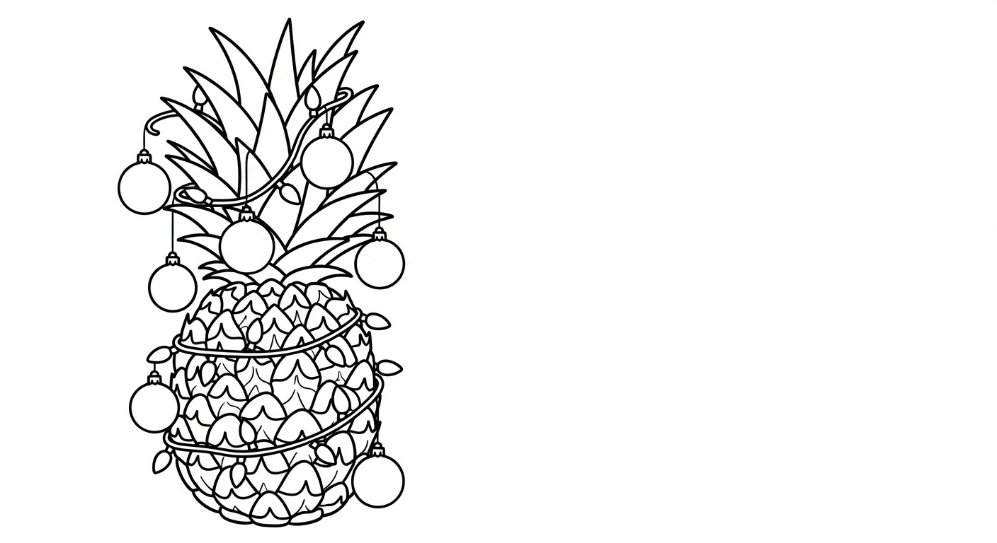 coloriage Ananas à imprimer gratuitement