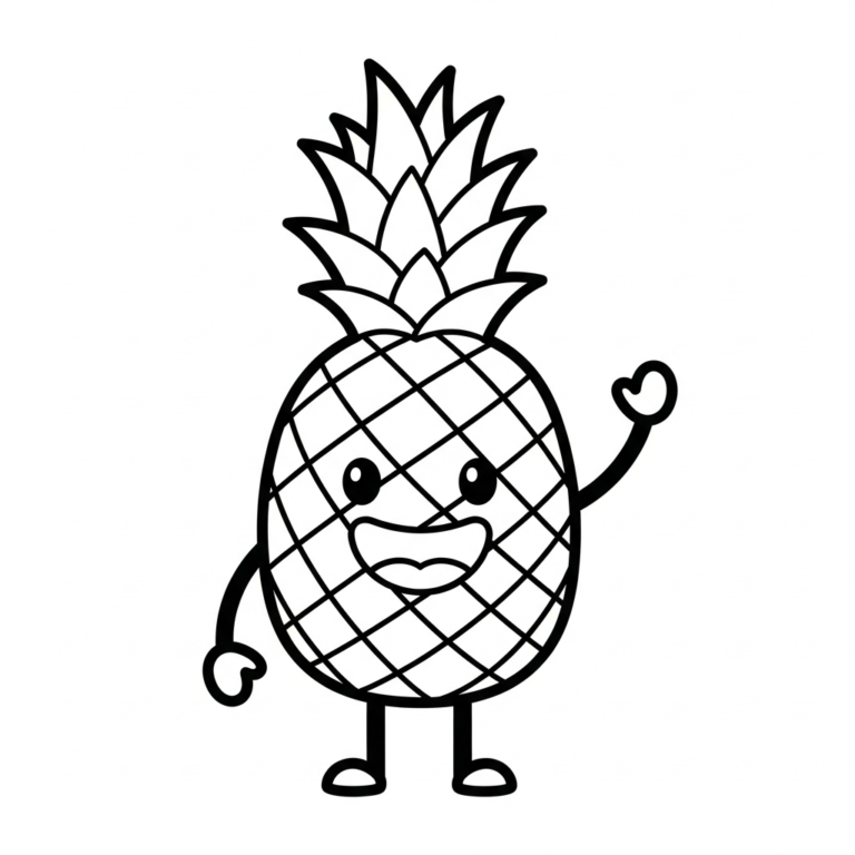 Coloriage Ananas
